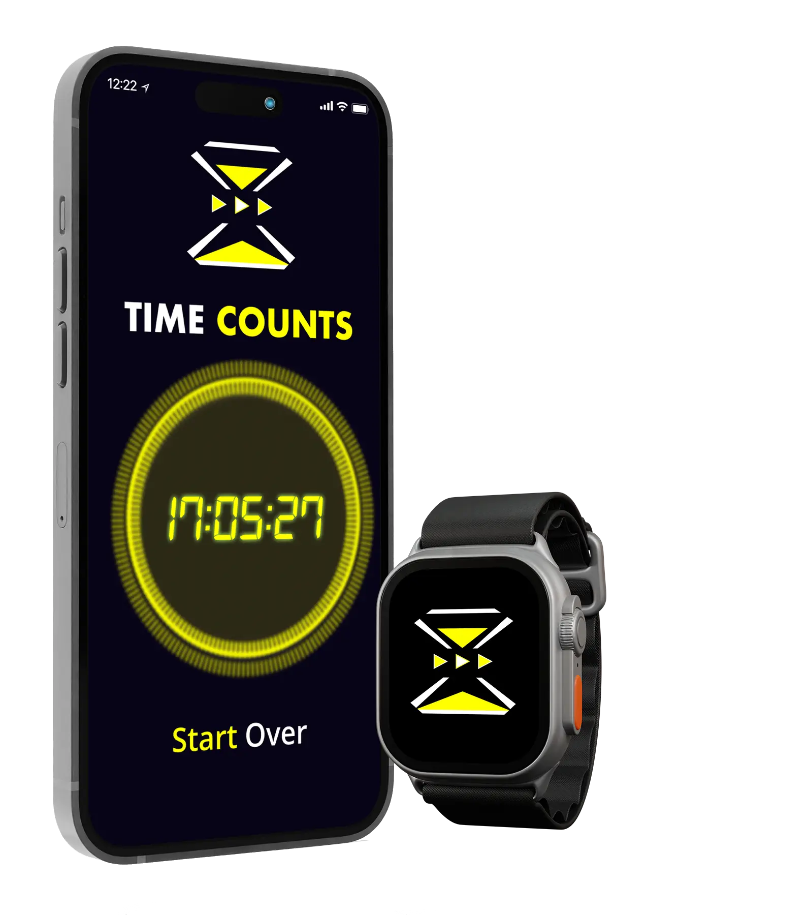 TimeCounts app interface